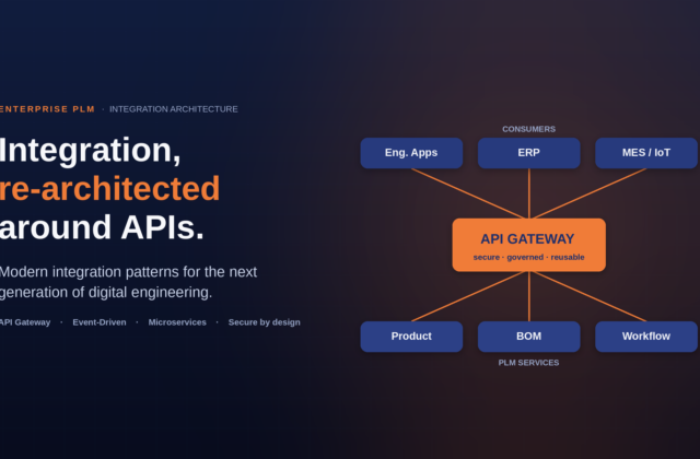 API-First PLM: Modern Integration Patterns for the Next Generation of Digital Engineering
