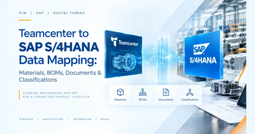 Teamcenter to SAP S/4HANA Data Mapping: Materials, BOMs, Documents & Classifications